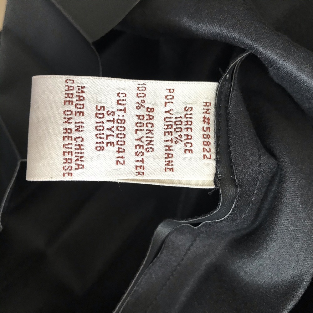 M.S.S.P. L black pleated Faux leather skirt - Picture 11 of 13